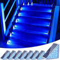 8-Pack Solar Stair Lights, Blue LED