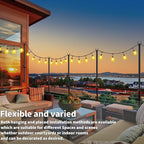 2-Pack Metal String Light Poles, 5ft Party Stands
