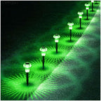 8-Pack Solar Pathway Lights, Waterproof LED Garden Lights