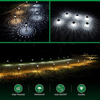10-Pack Solar Pathway Lights, Waterproof LED Garden Lights