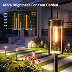 Solar Walkway Path Lights 8-Pack, IP65 Waterproof