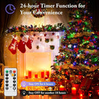 33ft Multicolor Outdoor Edison String Lights, Weatherproof