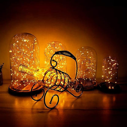 4-Pack 16ft Christmas LED String Lights, Waterproof Timer Lights