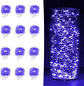 12-Pack 7ft LED Patio String Lights, Waterproof Outdoor