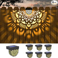6-Pack Solar Stair Lights, Black LED
