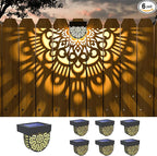 6-Pack Solar Stair Lights, Black LED