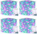 Christmas Porch String Lights 4-Pack, 16ft 50 LED Waterproof