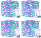 Christmas Porch String Lights 4-Pack, 16ft 50 LED Waterproof