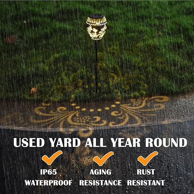 2-Pack Solar Landscape Lights for Yard