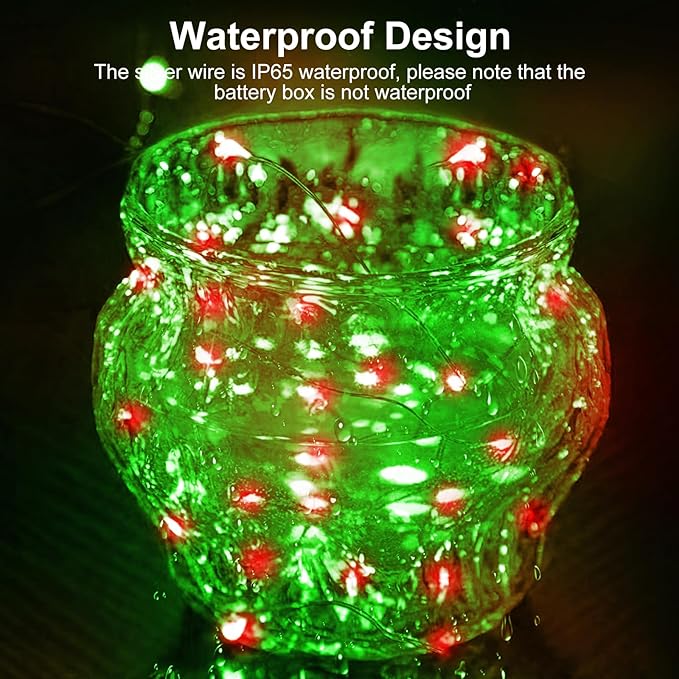 Christmas Porch String Lights 30-Pack, 7ft 20 LED Waterproof