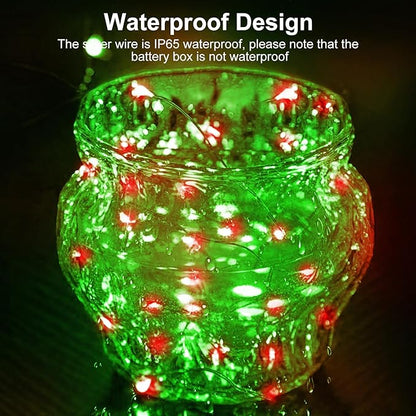 Christmas Porch String Lights 30-Pack, 7ft 20 LED Waterproof