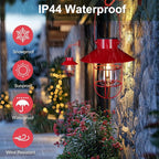 Solar Courtyard Lanterns 2-Pack, Porch Hanging LED Decor