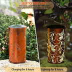 2-Pack Hummingbird Solar Garden Lanterns, Decorative Waterproof LED