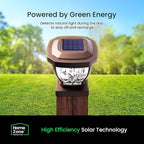 Solar Post Cap Lights, Bronze Waterproof