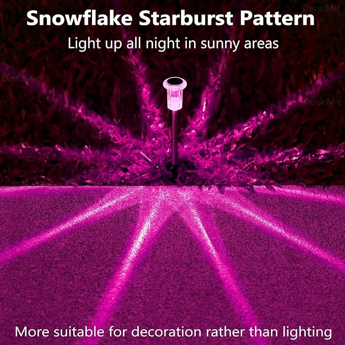 10-Pack Solar Path Lights, Outdoor Garden LED
