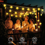 40ft Warm White Fairy String Lights, Waterproof Deck