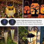 Backyard Solar Lantern Set, Rustic Garden Lighting
