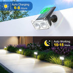 4-Pack Solar Spotlights, Yard Lights