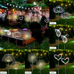 Multicolor Solar Pathway Lights 2-Pack, Garden LED