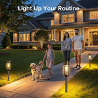 Bronze Solar Pathway Lights 12-Pack, Garden LED