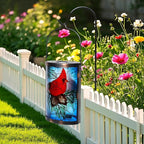 Solar Cardinal Lanterns, Outdoor Hanging LED Decor