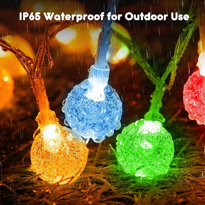 Outdoor String Lights, 33ft Multicolor Waterproof LED