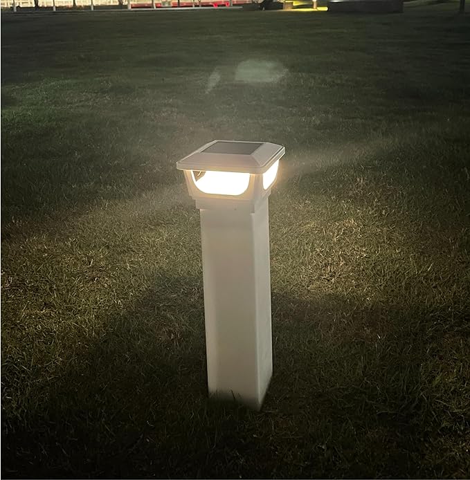 Brighticonic Solar Post Cap Lights Outdoor for 4x4, 3x3 – Auto On/Off Post Lights Solar Powered - Easy Install, IP65 Waterproof Deck & Fence Lights – Long Lasting Battery – 120 Lumen, CoolWhite - 2pck