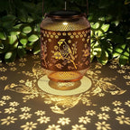 Butterfly Solar Porch Lanterns, Metal Waterproof LED