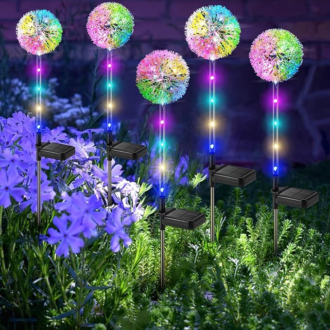 6-Pack Solar Landscape Lights for Yard