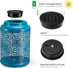 Solar Courtyard Lanterns, Outdoor Hanging LED Decor