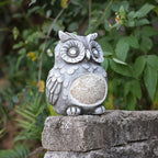 Solar Owl Garden Statue Light, Outdoor Decor