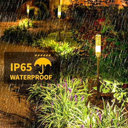3 Pack Extension Path Lamps Landscape Path Lights, Connect 24 Lamps on One Adapter, IP65 Waterproof LED Path Lights for Lighting Up Your Garden, Pathway, Walkway (Warm White)