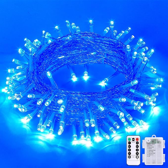 Christmas Porch String Lights, 33ft 100 LED Waterproof