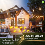 54ft String Lights for Patio, Waterproof LED
