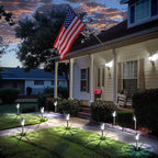 20-Pack Cold White Solar Path Lights, Outdoor Garden LED