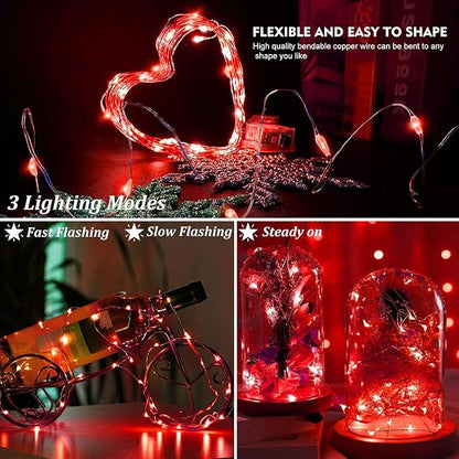 Christmas Fairy Lights 48-Pack, 20 LED Battery Twinkle Lights