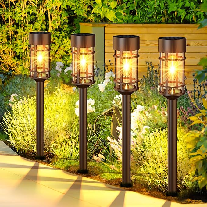 Solar Pathway Lights 8-Pack, Garden LED