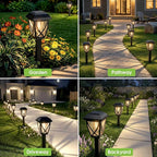 10-Pack Solar Pathway Lights, Waterproof LED Garden Lights