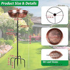 Classic Bird Bath & Feeder, Outdoor Metal
