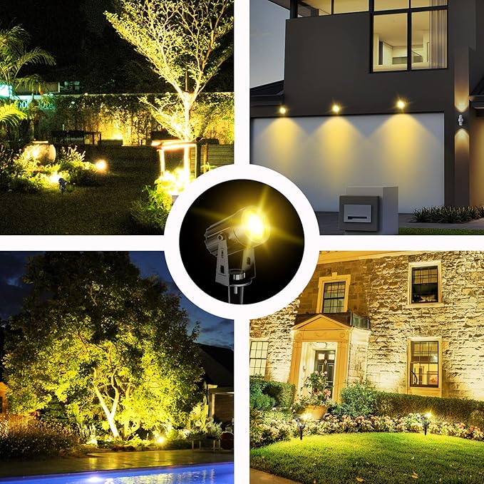 Solar Yard Spotlights, Waterproof
