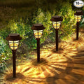 10-Pack Solar Path Lights, Outdoor Driveway LED