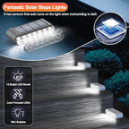 Solar Patio Lights, Cool White LED