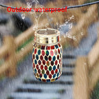 Elegant Mosaic Solar Lanterns for Yard, Waterproof LED