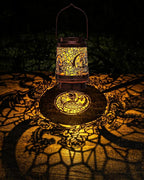 Courtyard Solar Hanging Lanterns, Elegant Patio Decor