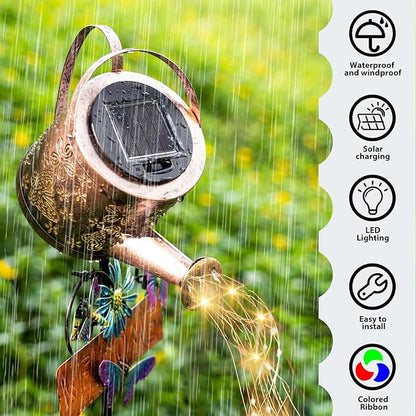 Solar Watering Can Light, Solar Yard Decorations Outdoor,Garden Decor Lights for Yard,IP65 Waterproof Hanging Lantern Lights,Outside Patio Lawn (Warm White)