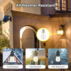 2-Pack Moroccan Solar Hanging Lantern, Outdoor Pendant