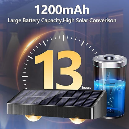 Brizled Solar Fence Lights Outdoor, 12 Pack 6 Modes 2700/4500/6500K 250ml Fence Solar Lights, IP65 Waterproof Outdoor Wall Light Landscape Lighting for Backyard Garden Patio Deck Railing Wall Poolside