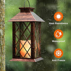 Courtyard Solar Hanging Lanterns, Classic Backyard Decor