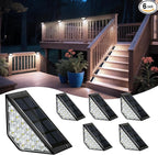 Solar Stair Step Lights, Cool White Waterproof