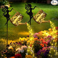 Solar Hummingbird Lanterns 2-Pack, Outdoor Hanging LED Decor